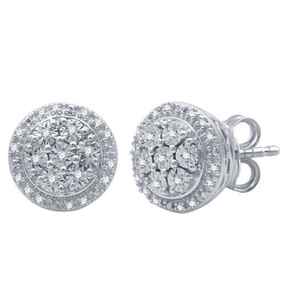 Jewelry - Diamond Cluster Earrings